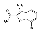 3-Amino-7-bromo-1-benzothiophene-2-carboxamide结构式