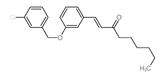 1-[3-[(3-chlorophenyl)methoxy]phenyl]non-1-en-3-one Structure