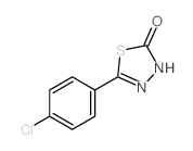 1,3,4-Thiadiazol-2(3H)-one,5-(4-chlorophenyl)-结构式