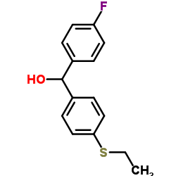 4-(ETHYLTHIO)-4'-FLUOROBENZHYDROL结构式