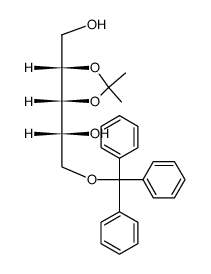 2,3-O-isopropylidene-5-O-(triphenylmethyl)-D-ribitol结构式
