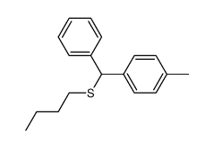 1-methyl-4-[phenyl(butylthio)methyl]-benzene Structure