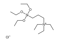 triethyl[3-(triethoxysilyl)propyl]ammonium chloride结构式