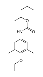 pentan-2-yl N-(4-ethoxy-3,5-dimethylphenyl)carbamate结构式