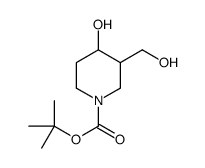 tert-butyl 4-hydroxy-3-(hydroxymethyl)piperidine-1-carboxylate Structure