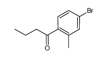 1-(4-bromo-2-methyl-1-phenyl)-butane-1-one Structure