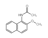 Acetamide,N-(2-methoxy-1-naphthalenyl)-结构式