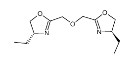 (-)-bis{[4-(R)-ethyloxazolin-2-yl]methyl} ether Structure