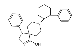 1-苯基-8-[(1S,2S)-2-苯基环己基]-1,3,8-三氮杂螺[4.5]癸烷-4-酮结构式