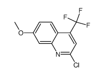 2-溴-7-甲氧基-4-三氟甲基喹啉结构式