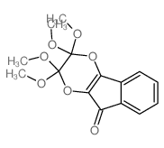 9H-Indeno[1,2-b]1,4-dioxin-9-one, 2,3-dihydro-2,2,3, 3-tetramethoxy- Structure