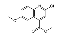 4-Quinolinecarboxylic acid, 2-chloro-6-methoxy-, methyl ester Structure