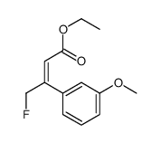 ethyl 4-fluoro-3-(3-methoxyphenyl)but-2-enoate结构式