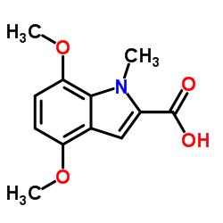 4,7-Dimethoxy-1-methyl-1H-indole-2-carboxylic acid Structure