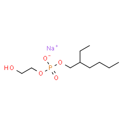 Sodium 2-ethylhexyl 2-hydroxyethyl phosphate structure