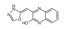 3-(3H-1,3,4-oxadiazol-2-ylidenemethyl)-1H-quinoxalin-2-one结构式