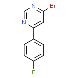 4-Bromo-6-(4-fluorophenyl)pyrimidine结构式