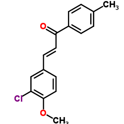 (E)-3-(3-CHLORO-4-METHOXYPHENYL)-1-(4-METHYLPHENYL)-2-PROPEN-1-ONE structure