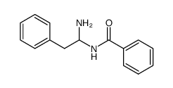 N-(1-amino-2-phenyl-ethyl)-benzamide结构式