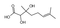 2,3-dihydroxy-3,7-dimethyl-oct-6-enoic acid Structure