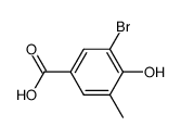 3-bromo-4-hydroxy-5-methyl-benzoic acid Structure