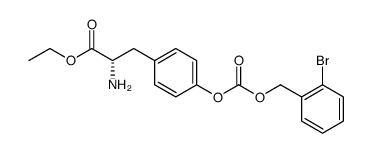 L-Tyrosine, O-[[(2-bromophenyl)methoxy]carbonyl]-, ethyl ester Structure