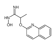 N'-hydroxy-2-quinolin-2-yloxypropanimidamide结构式