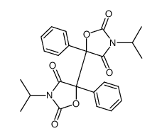 3,3'-diisopropyl-5,5'-diphenyl-[5,5'-bioxazolidine]-2,2',4,4'-tetraone结构式