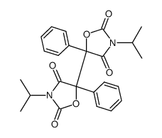 3,3'-diisopropyl-5,5'-diphenyl-[5,5'-bioxazolidine]-2,2',4,4'-tetraone Structure