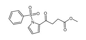 Methyl 4-(1-(Phenylsulfonyl)-2-pyrrolyl)-4-oxobutyrate结构式