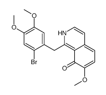 1-[(2-bromo-4,5-dimethoxyphenyl)methyl]-7-methoxy-2H-isoquinolin-8-one结构式
