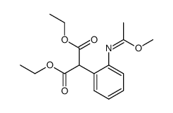 diethyl (Z)-2-(2-((1-methoxyethylidene)amino)phenyl)malonate Structure
