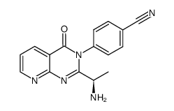 (R)-4-(2-(1-aminoethyI)-4-oxopyrido[2,3-d]pyrimidin-3(4H)-yl)benzonitrile结构式