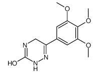 6-(3,4,5-trimethoxyphenyl)-4,5-dihydro-2H-1,2,4-triazin-3-one结构式
