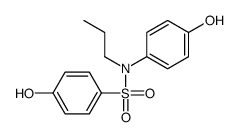 4-hydroxy-N-(4-hydroxyphenyl)-N-propylbenzenesulfonamide结构式