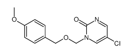 5-chloro-1-[(4-methoxyphenyl)methoxymethyl]pyrimidin-2-one结构式