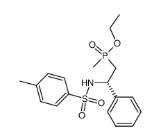 Methyl-[(S)-2-phenyl-2-(toluene-4-sulfonylamino)-ethyl]-phosphinic acid ethyl ester Structure