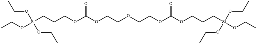 BIS(3-TRIETHOXYSILYLPROPYL)DIETHYLENEGLYCOLDICARBONATE, tech-90 Structure