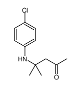 4-(4-chloroanilino)-4-methylpentan-2-one Structure