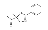 1-(5-methyl-2-phenyl-4H-1,3-oxazol-5-yl)ethanone结构式