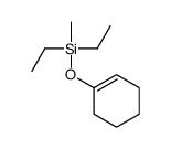 cyclohexen-1-yloxy-diethyl-methylsilane结构式