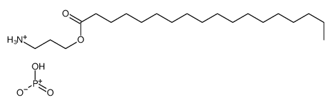 3-aminopropyl octadecanoate,dihydroxy(oxo)phosphanium Structure