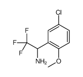 1-(5-CHLORO-2-METHOXY-PHENYL)-2,2,2-TRIFLUORO-ETHYLAMINE结构式