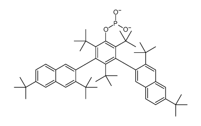 [2,4,6-tritert-butyl-3,5-bis(3,6-ditert-butylnaphthalen-2-yl)phenyl] phosphite结构式