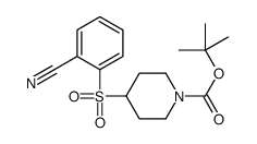 4-(2-CYANO-BENZENESULFONYL)-PIPERIDINE-1-CARBOXYLIC ACID TERT-BUTYL ESTER structure