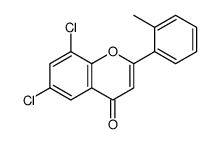 6,8-dichloro-2-(2-methylphenyl)chromen-4-one Structure