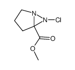endo-5-Carbomethoxy-6-chloro-1,6-diazabicyclo(3.1.0)hexane Structure