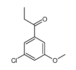 1-(3-chloro-5-methoxyphenyl)propan-1-one Structure