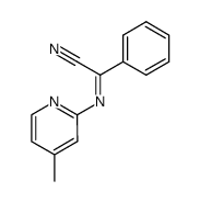 N-(4-methylpyridin-2-yl)benzimidoyl cyanide Structure