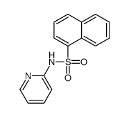 N-pyridin-2-ylnaphthalene-1-sulfonamide结构式